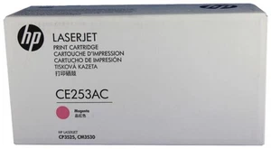 Toner HP Print CE253AC rose magenta original HP LJ CP3525 CM3530 - emballage d'origine et neuf ❗️ - Photo 1/2