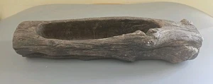 Vintage Heavy Ceramic Wood Log Planter 14.5" Long. Great Condition - Picture 1 of 6