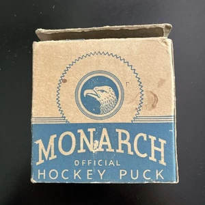 Vintage Monarch Official Hockey Puck - Blue Box - Bild 1 von 8