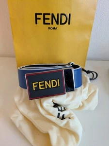 Fendi Men's Monster Leather Belt Gürtel Herren mit Rechnung - Bild 1 von 7
