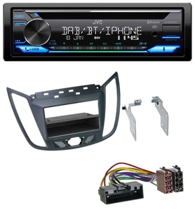 JVC Bluetooth MP3 USB DAB CD Autoradio für Ford C-Max / Kuga - dunkelgrau - Bild 1 von 8