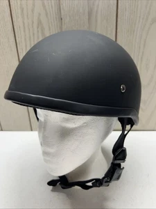 Badass Motorcycle Helmet Size Large Matte Black Model QR - Picture 1 of 7