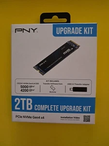 NEW - PNY CS2241 2TB PCIe Gen4 x4 SSD M280CS2241-2TBKIT-RB Upgrade Kit - Picture 1 of 1