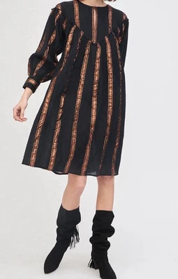 Vestido listrado brilhante Antik Batik JULIA NOVO COM ETIQUETAS tamanho XS - Imagem 1 de 4