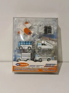 Raro paquete de 6 imanes My Travel Airport, colección magnetizada sellada  - Imagen 1 de 5