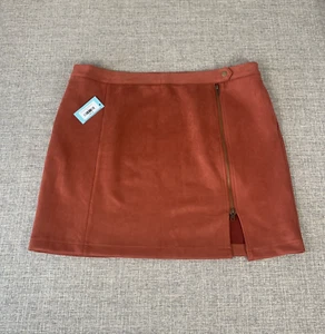 Brick Faux Suede Short Skirt Women's Size 2X XX-Large NEW Ranch Rodeo Western - Picture 1 of 10