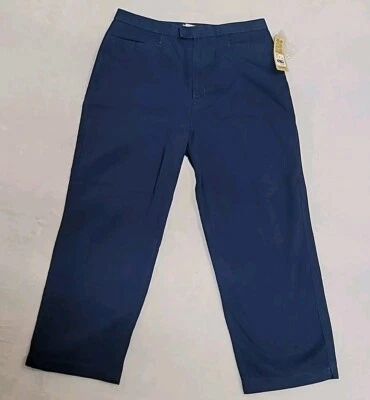 Cherokee Womens 100% Cotton HighRise Flat Front Straight Chino Pants Size 12 NWT Foto 1 de 4