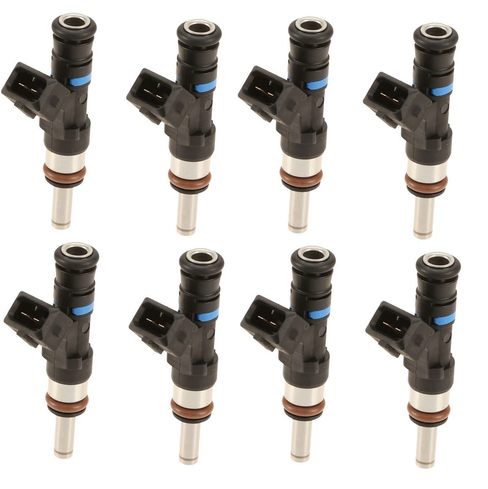 For BMW M3 08-13 E90 E92 E93 Set of 8 Fuel Injectors BOSCH 0280158164 16 Seals - Image 1 of 1