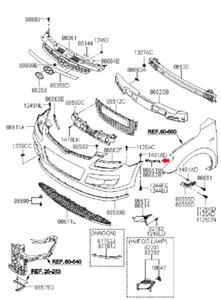 Halter Stoßstange Vorne Rechts Hyundai i30 OE NEU 865522L000 - Bild 1 von 2