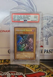Yu-Gi-Oh Karte "Red-Eyes B. Dragon" (BPT-005), PSA 9 MINT - Bild 1 von 2