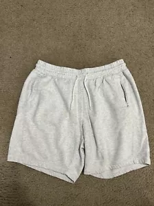 H&M pantaloncini da uomo grigio chiaro con cordino tasche vestibilità regolare taglia large (colorati) - Foto 1 di 7