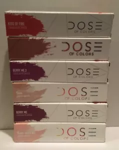 DOSE OF COLOR MULTI COLORS LIQUID MATTE LIPSTICK CHOOSE VEGAN NIB AUTHENTIC - Picture 1 of 19