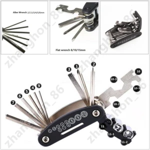 Portable Motorcycle Repair Tool Allen Key Multi Hex Wrench Screwdriver For Honda - Picture 1 of 11