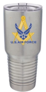 U.S. Air Force Masonic Full Color 30oz. Polar Camel S/S Mug - Picture 1 of 1
