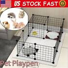 Pet Playpen Bunny Cage Fence Diy Small Animal Exercise Pen Crate Kennel Hutch Us