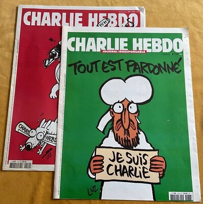 Charlie Hebdo Tout est pardonné 1178 et C’est reparti 1179 - Photo 1/3