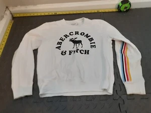 Abercrombie And Fitch Kids Girls Sweater Fleece Sweatshirt 11/12 #S142 - Picture 1 of 4