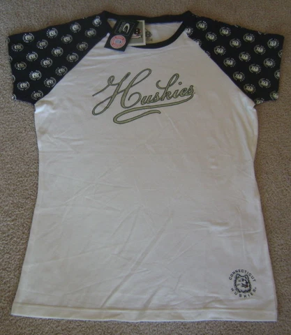 UConn Connecticut HUSKIES Women's Girl Tee Fitted Shirt Sz XL NEW Cover