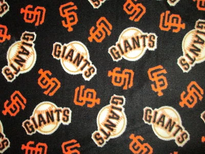 SAN FRANCISCO GIANTS MLB BASEBALL FLEECE FABRIC - Image 1 of 2