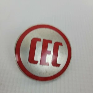 Vintage CEC Metall Rund Emblem Aufkleber 1,5 Zoll - Bild 1 von 4