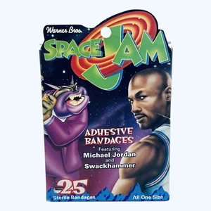 Vintage NOS 1996 Space Jam Adhesive Bandages Michael Jordan Swackhammer - Picture 1 of 7