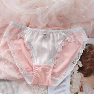 Japanese Lolita Girls Womens Lace Panties Underwear Sweet Briefs Underpants Cute - Picture 1 of 10