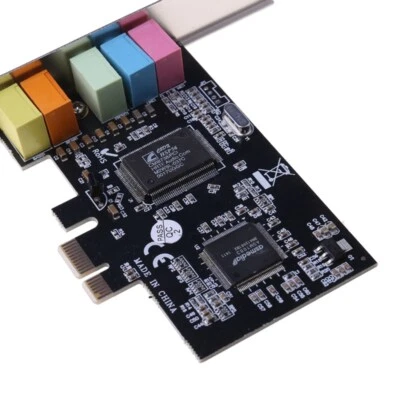 PCI-E Digital Sound Card 5.1 Solid Capacitors CMI8738 Chipset + Barrier - Image 1 of 4