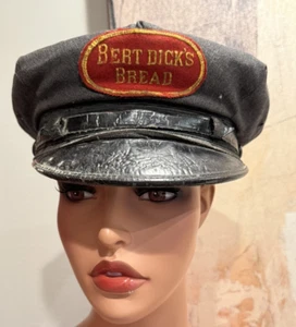 VINTAGE ORIGINAL BERT DICK'S BREAD COMPANY HAT DELIVERY MAN UNIFORM HAT (SH) - Picture 1 of 9