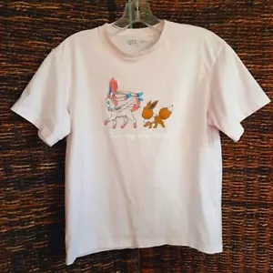 T-shirt Uniqlo X Pokemon bambina 13 rosa Pikachu adolescente personaggio dei cartoni animati bambini - Foto 1 di 6