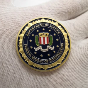 Moneda Desafío Medalla FBI American Washington DC Federal Bureau of Investigation - Imagen 1 de 8