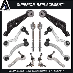 Brazos de control delanteros superiores e inferiores, eslabones y kit de varilla de amarre 12 piezas para Lexus LS460 AWD - Imagen 1 de 9
