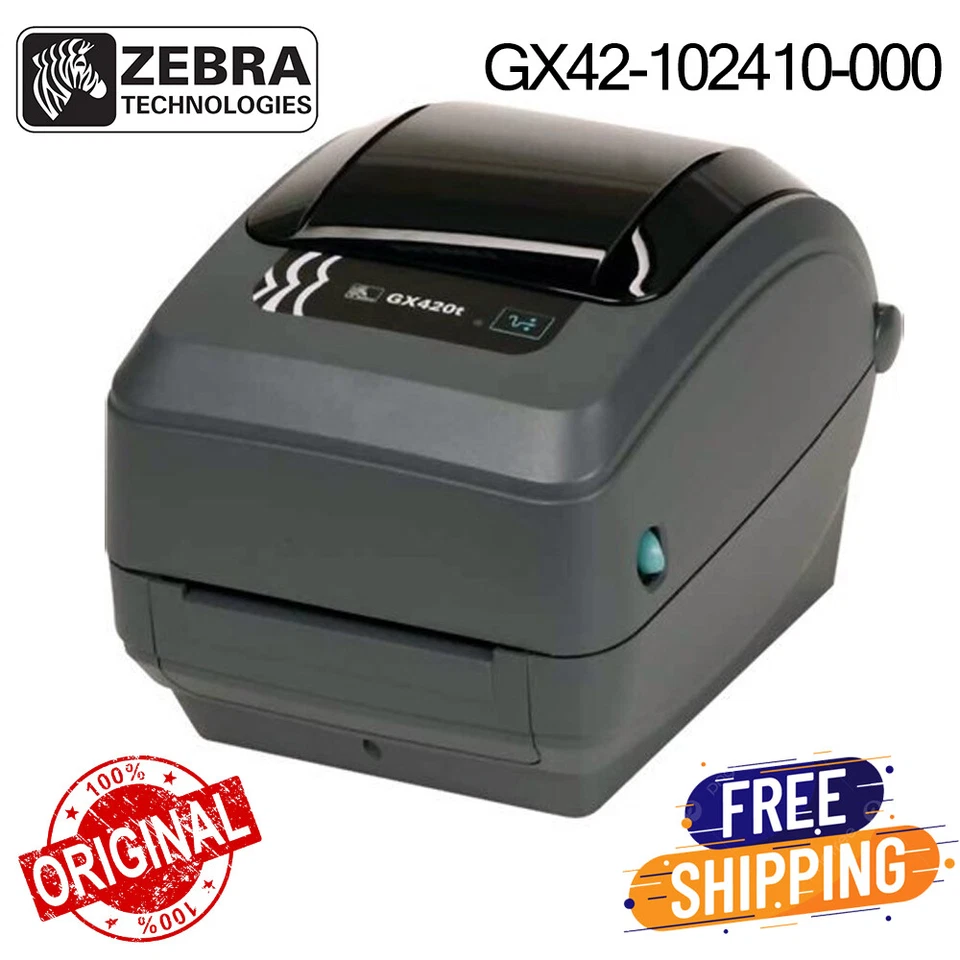 Zebra GX42-102410-000 203 dpi 6 inches USB Performance Desktop Printer LCD LOT - Image 1 of 4