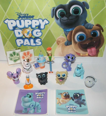 Disney Puppy Dog Pals Figure Set of 10 With Stickers and PAW Tattoos Cover