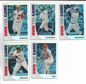 2008 Topps OWN THE GAME Pick-A-Card Adam Dunn Thome Carlos Lee John Lackey