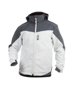 Herren Dassy Painters Softshelljacke Jakarta Dekorateure grau weiß - Bild 1 von 5