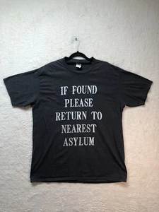 Port & Company Graphic T Shirt Mens XL Please Return To Nearest Asylum Gray - Bild 1 von 7