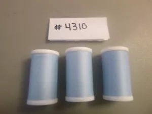 Coats & Clark Dual Duty XP All Purpose Thread 500yards, 3 lt blue Spools #4310 - Picture 1 of 2