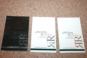 3x ReVive Moisturizing Renewal Cream & Vitamin C Brightening Serum 0.06oz sample - Picture 1 of 1