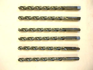 9.5 mm Drill Bits, 6 Pieces, Taper Length, Made in USA by Precision Twist Drill - Picture 1 of 4