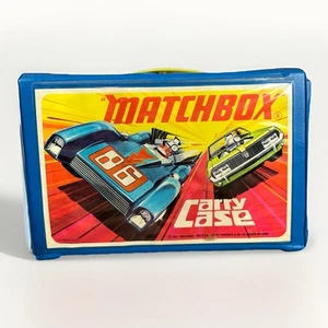 Vintage 1971 Lesney MATCHBOX CARRY CASE with 11 ASSORTED CARS - Picture 1 of 17