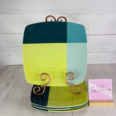 Juego de cena de gres cuadrado varios bloques azules Home Target BLOQUE DE COLOR VERDE 4 Foto 1 de 4