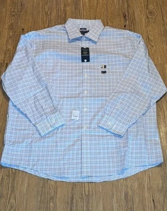 Pronto Uomo Plaid Dress Shirt Mens Oxford Classic Fit 18.5 34/35 NWT B14 - Picture 1 of 3