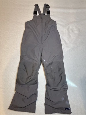 Pantalones de nieve Lands' End unisex Squall baberos talla 6 gris hierro rodilla ajustable a prueba de desgaste Foto 1 de 4