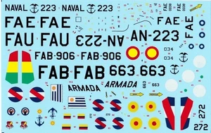 1:72 Croco Decals #D72001 - T-34C Turbo Mentor - Ecuador, Uruguay, Bolivia - Picture 1 of 3