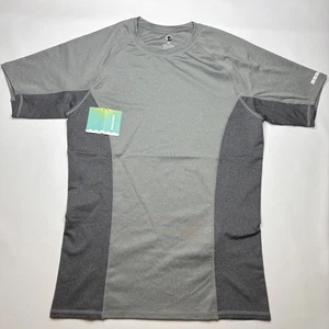 NUEVO CON ETIQUETAS SEA-DOO Hombre Manga Corta Rashguard-TALLA-M Gris Humo-50 UPF Protección UV - Imagen 1 de 8