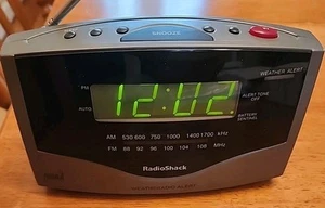 Radioshack Clock Radio With Weather Alert No 12-1627, Tested/Works. - Picture 1 of 9