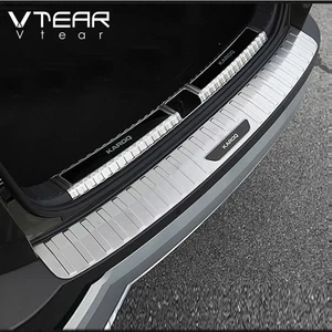 for Skoda Karoq Rear Outer Guard Bumper Protector Trim Cover Door Sill Scuff Pla - Picture 1 of 12