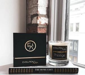 Nuova candela Evolution Aura Prestige 8 oz nera di proprietà azienda - Foto 1 di 5