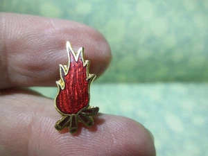 Campfire Enamel Lapel Pin - Camping Hiking Outdoors Fire - Small - / 6D - Picture 1 of 4