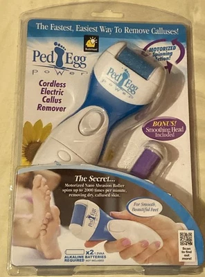 Removedor de callos eléctrico inalámbrico Ped Egg Power con cabezal alisador adicional incluido Foto 1 de 2